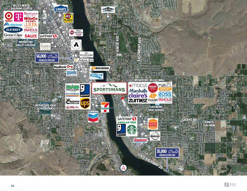 East Wenatchee, WA Sportsman’s Warehouse Retail investment sale in