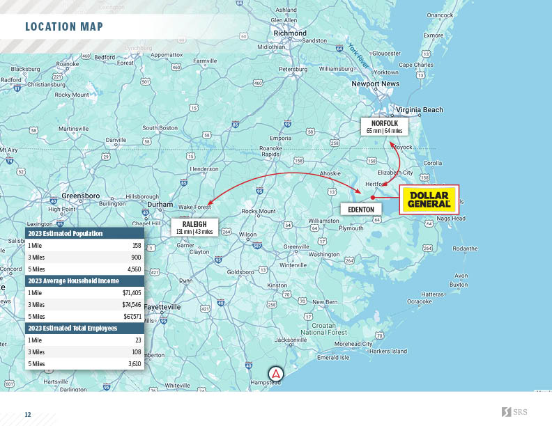 Edenton, NC Dollar General Retail investment sale in Edenton, North