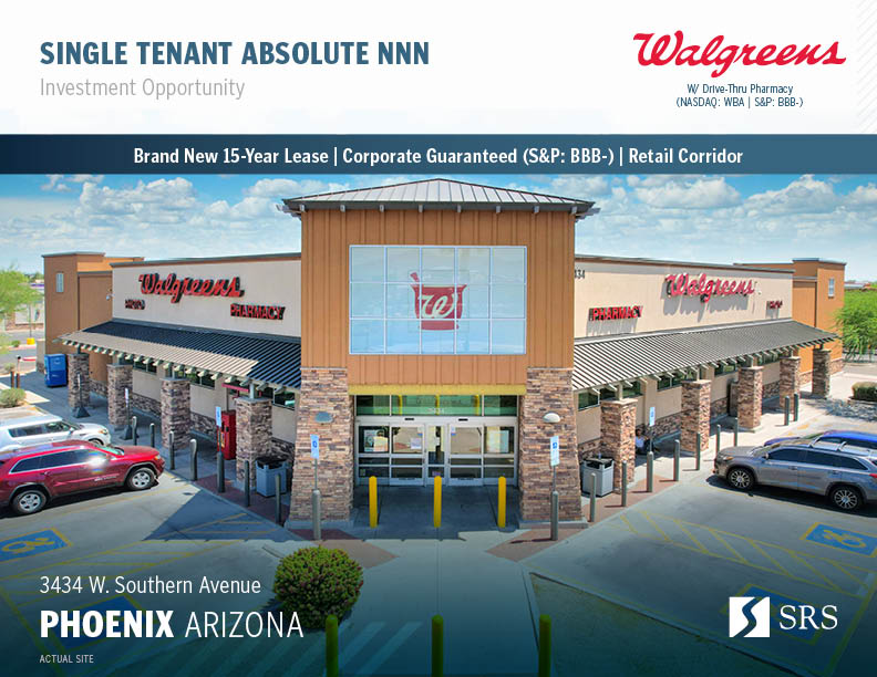 Phoenix, AZ Walgreens (Southern) Retail investment sale in Phoenix