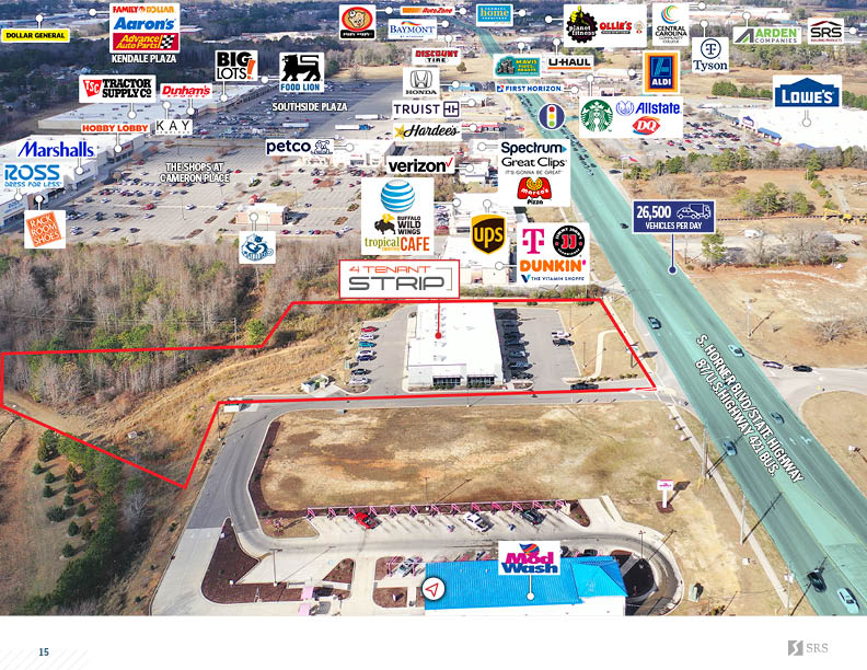 Sanford, NC 4 Tenant Strip Retail investment sale in Sanford, North