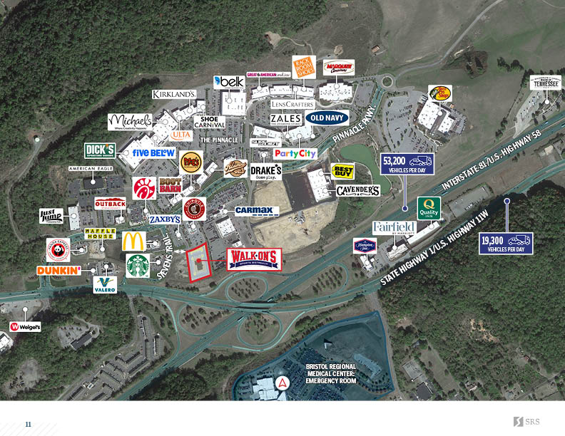 Bristol, TN Walk On's Retail investment sale in Bristol, Tennessee