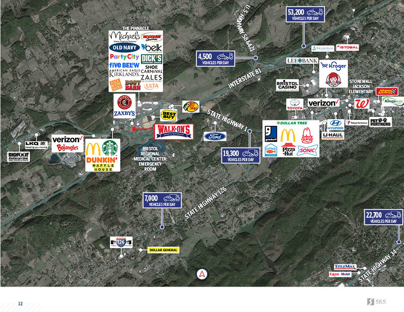 Bristol, TN Walk On's Retail investment sale in Bristol, Tennessee