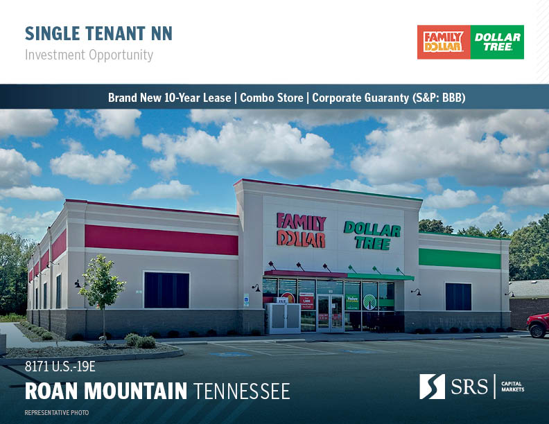 Roan Mountain, TN Family Dollar Dollar Tree Retail investment sale