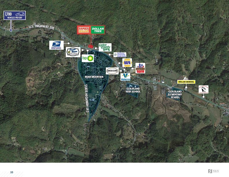 Roan Mountain, TN Family Dollar Dollar Tree Retail investment sale