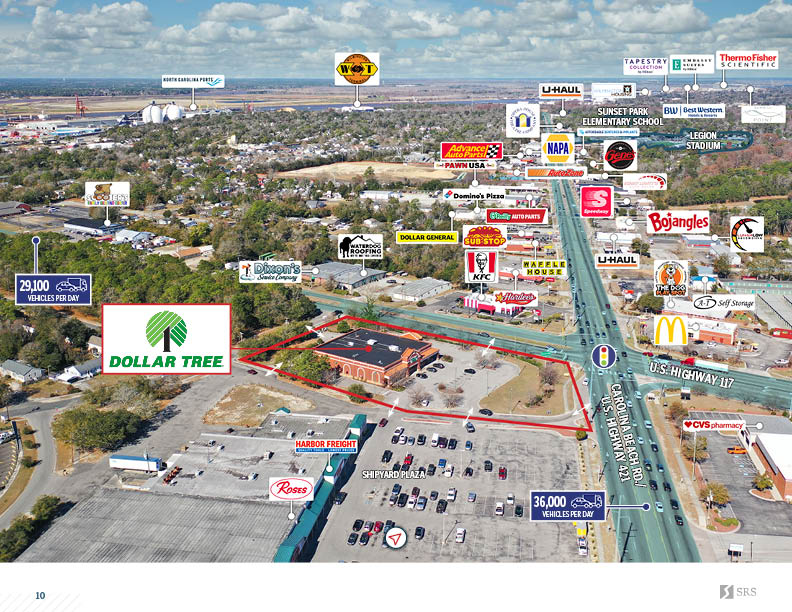 Wilmington, NC Dollar Tree Retail investment sale in wilmington