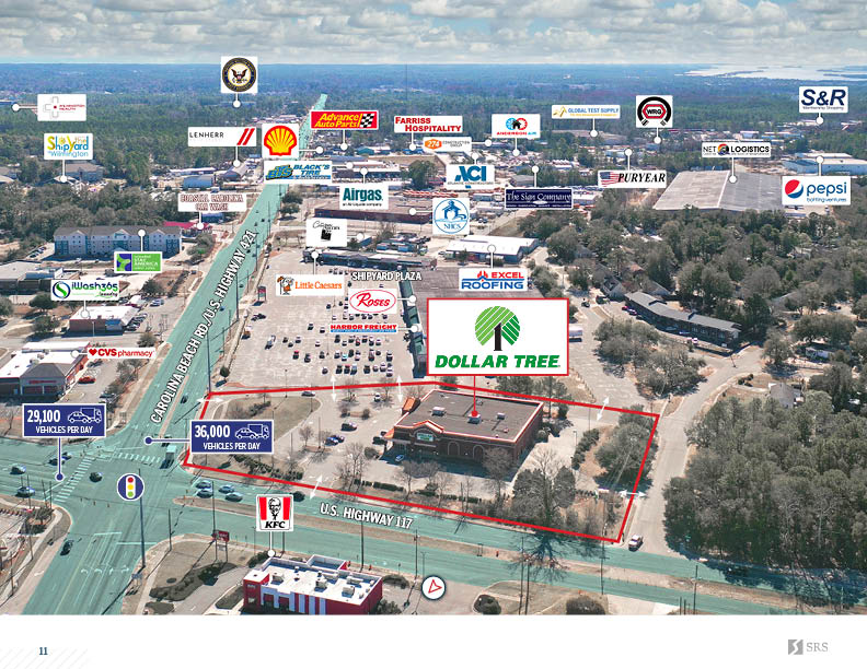 Wilmington, NC Dollar Tree Retail investment sale in wilmington