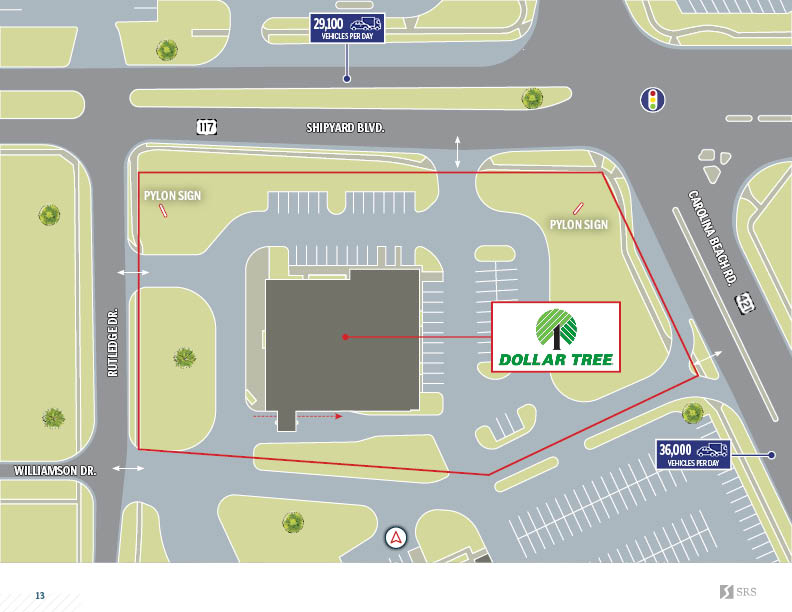 Wilmington, NC Dollar Tree Retail investment sale in wilmington