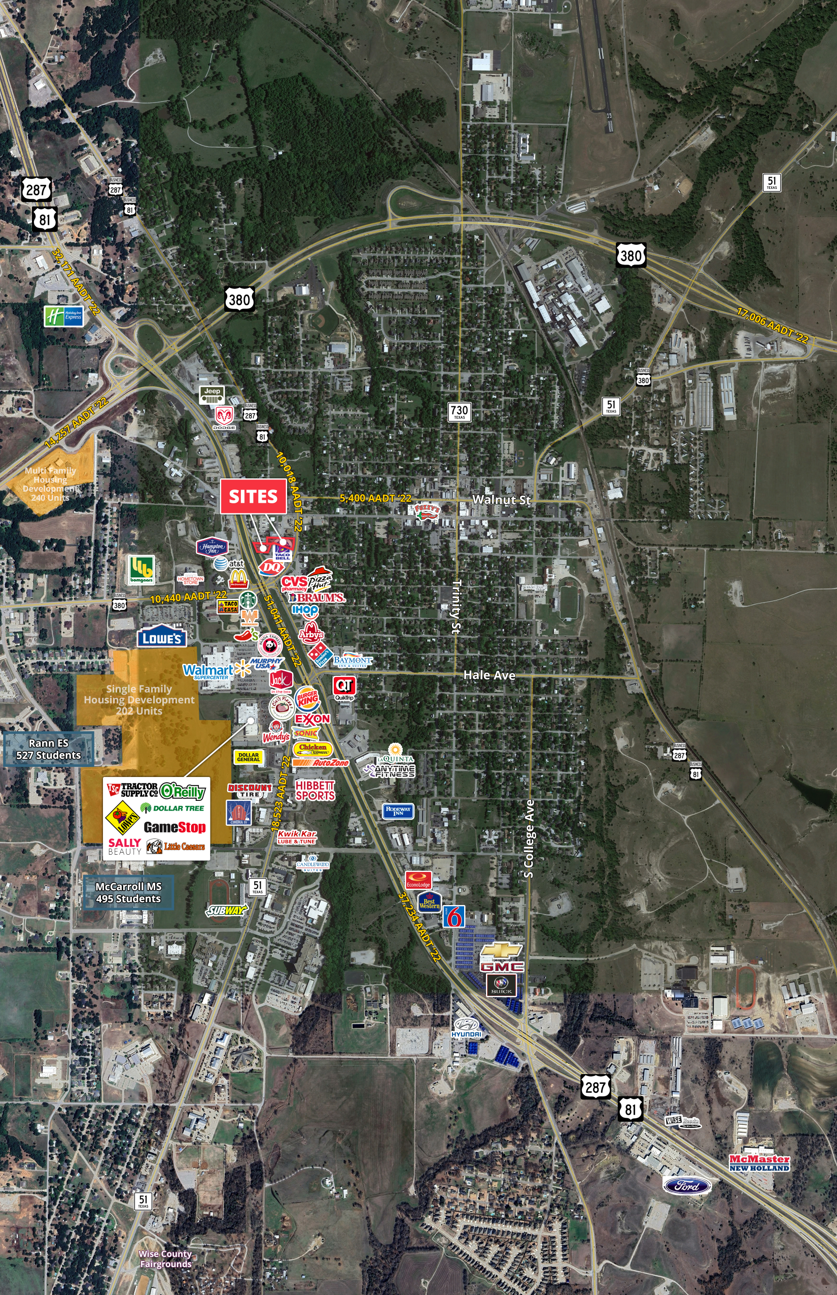 Decatur Pad Sites | Retail for lease in Decatur, Texas - SRS