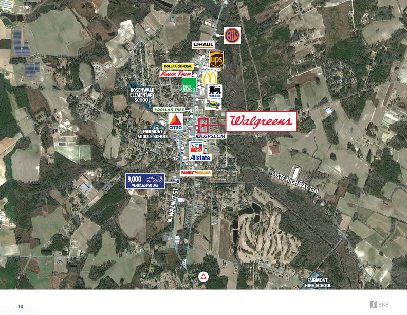 Fairmont, NC Walgreens Retail investment sale in Fairmont, North Carolina SRS