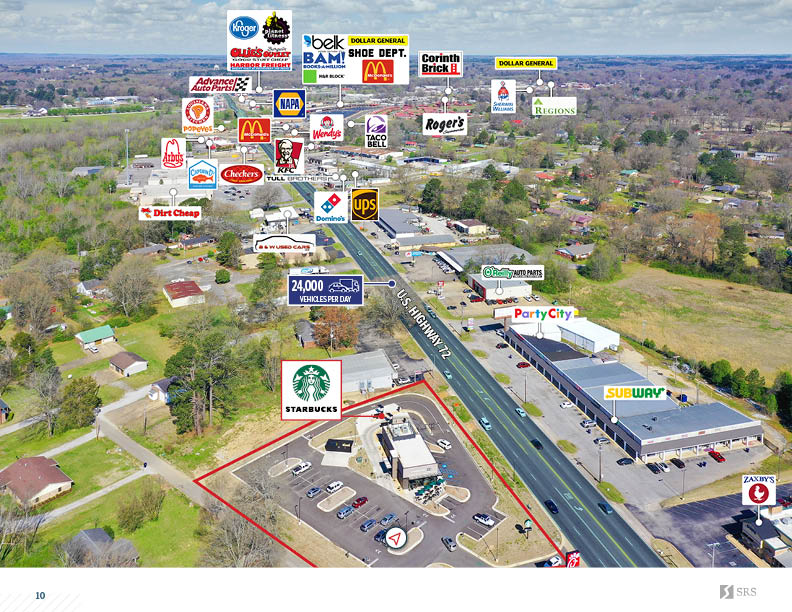 Corinth, MS Starbucks Retail investment sale in Corinth