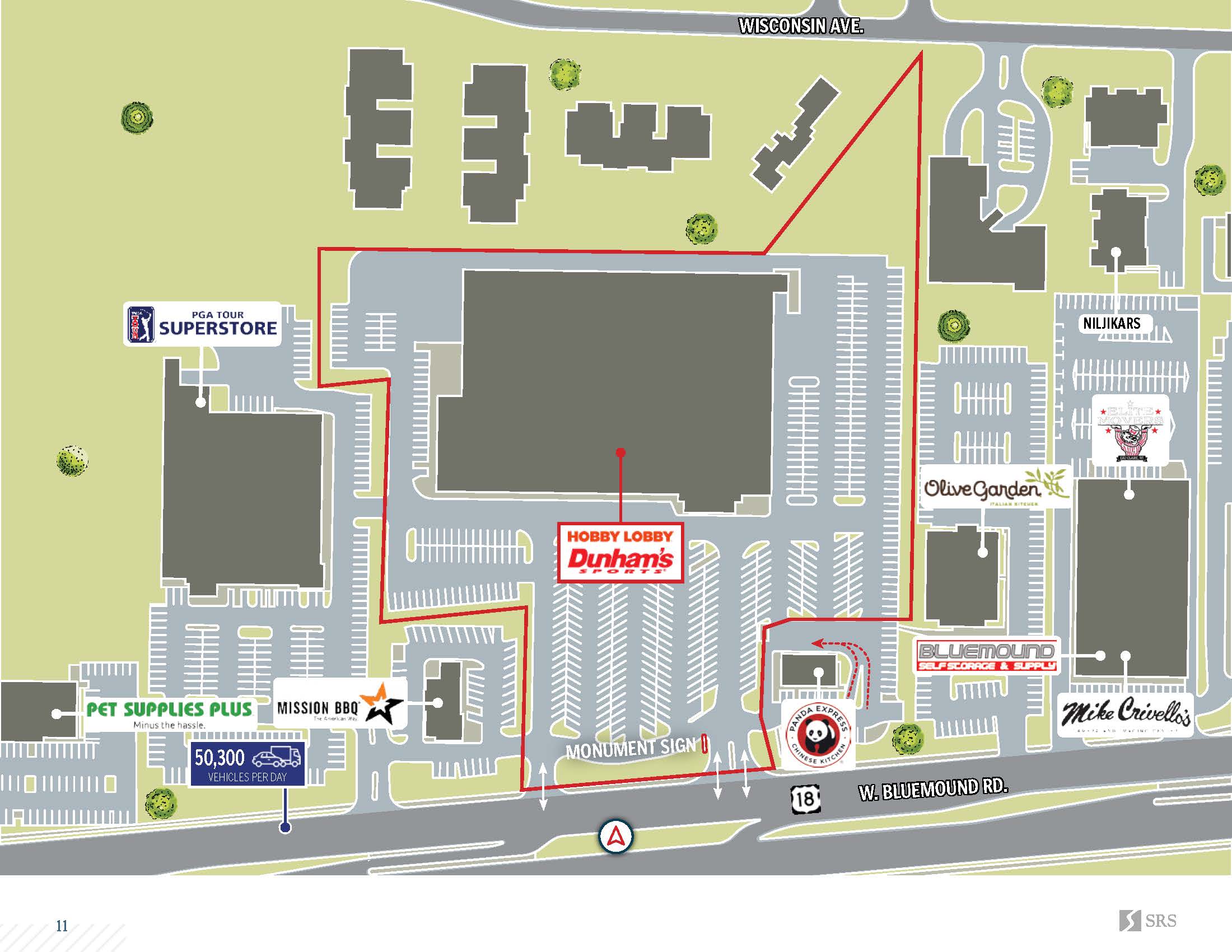 Brookfield, WI Hobby Lobby and Dunham's Sports Retail investment
