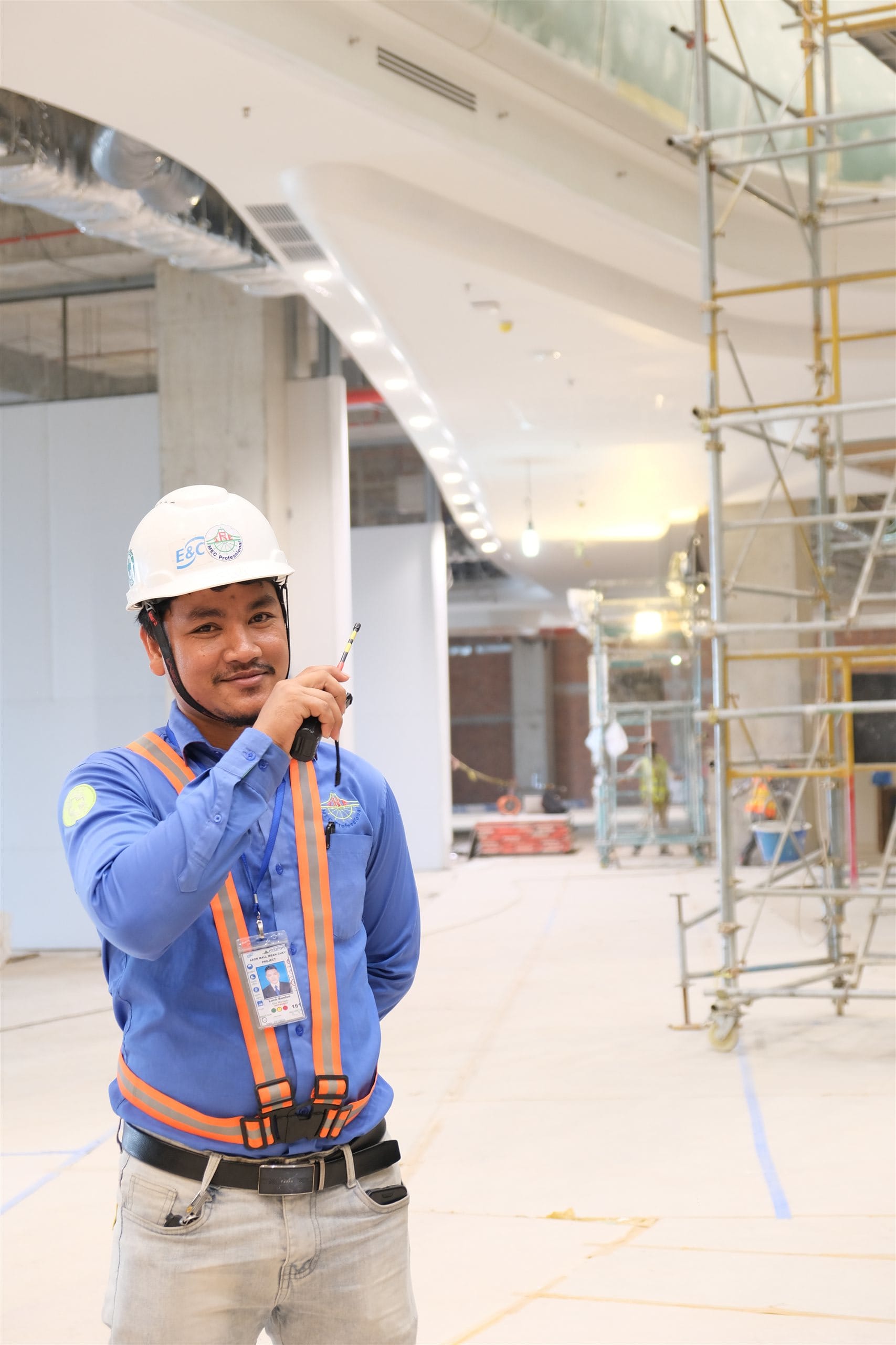 Project delivery team at a construction site
