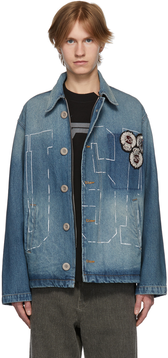 424 Jackets Indigo Denim Deck Jacket
