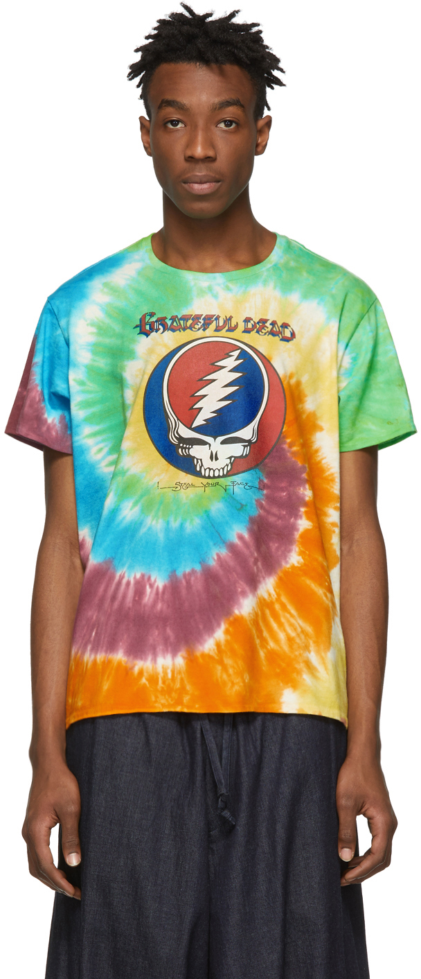 R13 T-shirts Multicolor Tie-Dye Grateful Dead Boy T-Shirt