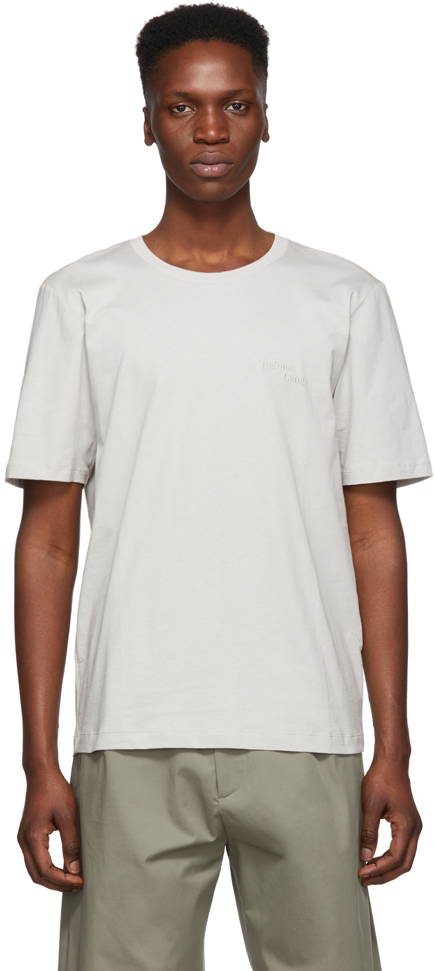 Helmut Lang T-shirts Grey Stacked T-Shirt
