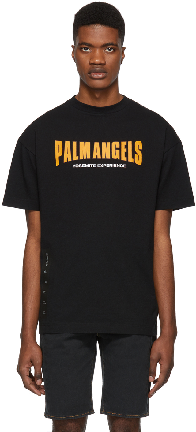 Palm Angels T-shirts Black 'Yosemite Experience' T-Shirt