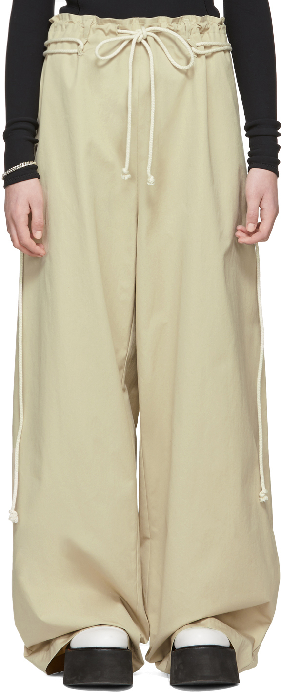 Ambush Pants Beige Drawstring Trousers
