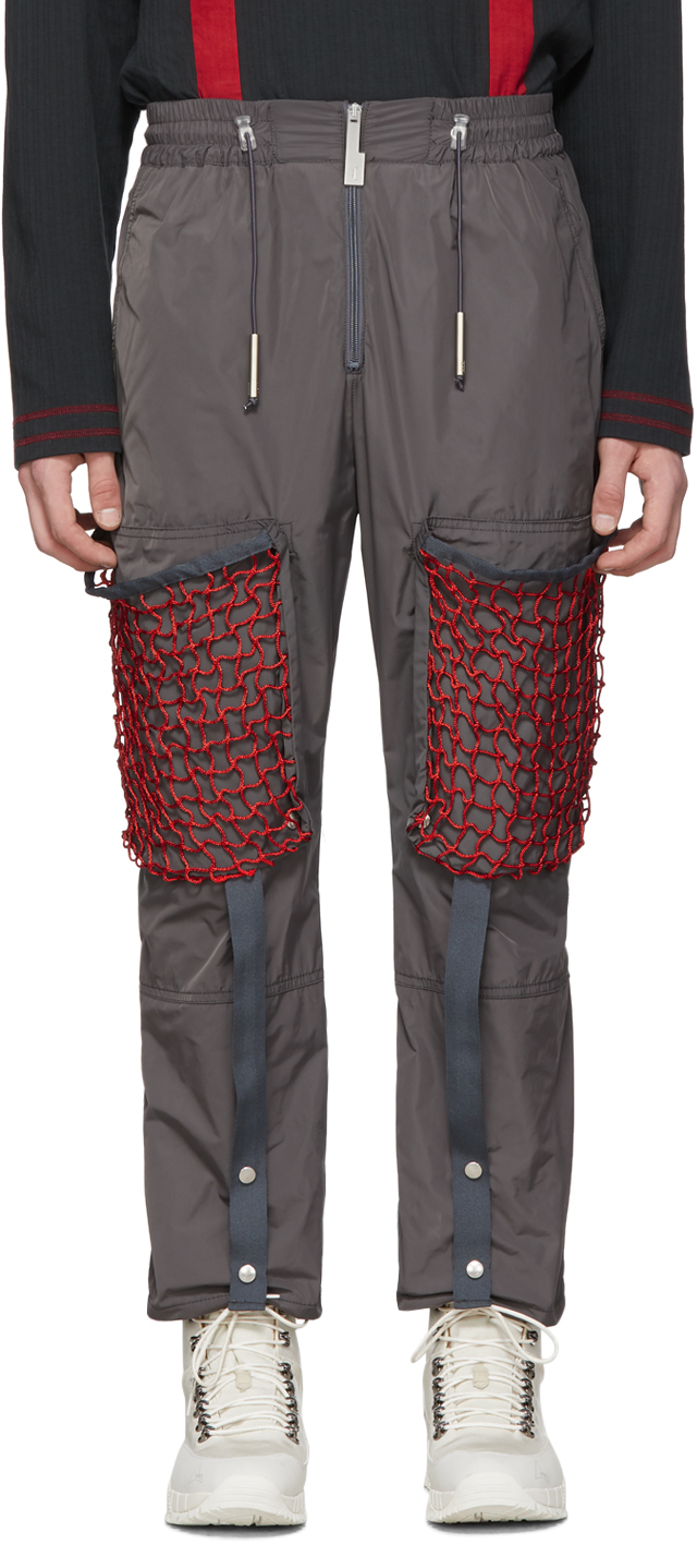 A-Cold-Wall* Pants Grey Mesh Pocket Cargo Pants