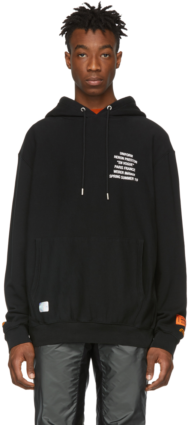 Heron Preston Accessories Black Metal Workers Hoodie