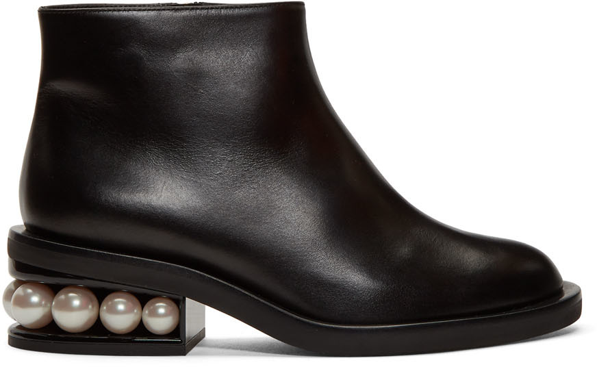 Nicholas Kirkwood Boots Black Casati Pearl Ankle Boots