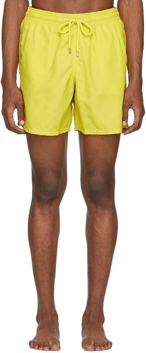 Vilebrequin Beachwear Yellow Solid Moorea Swim Shorts