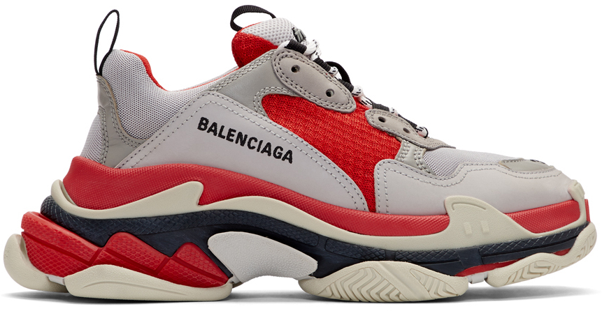 Balenciaga Track. 4.0 Grey Black Red [S191007F]