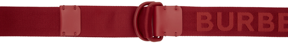 Burberry Belt Red Double D Ring Belt
