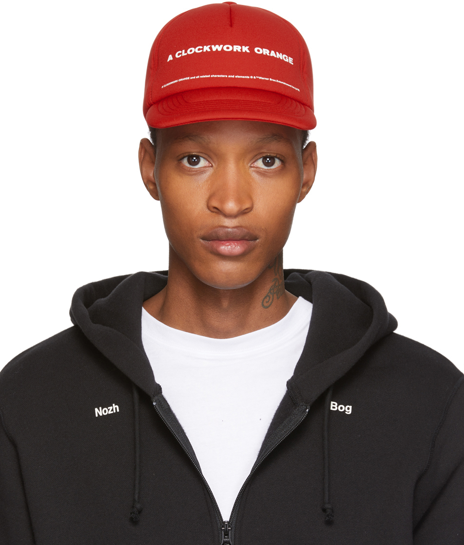 Undercover Flats Red A Clockwork Orange Print Cap
