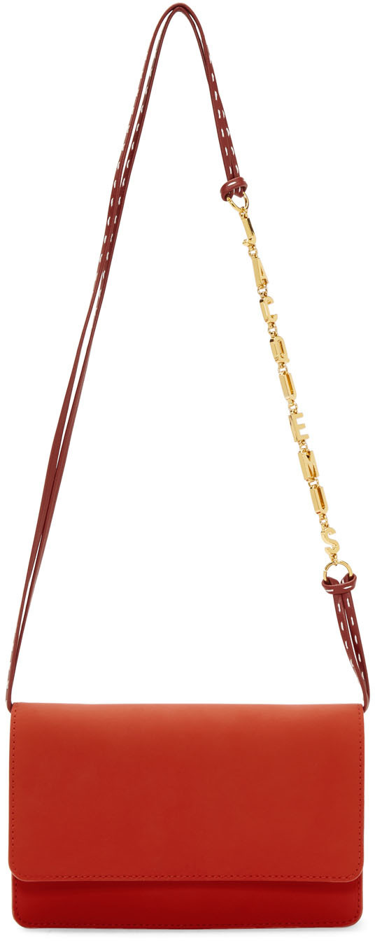 Jacquemus Shoulder Red 'Le Sac Riviera' Bag