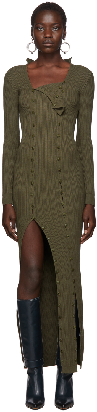 Jacquemus Dresses Khaki 'La Robe Maille Azur' Dress