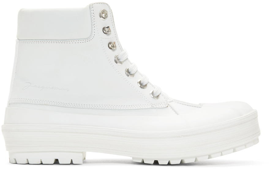 Jacquemus Boots White 'Les Meuniers Hautes' Boots