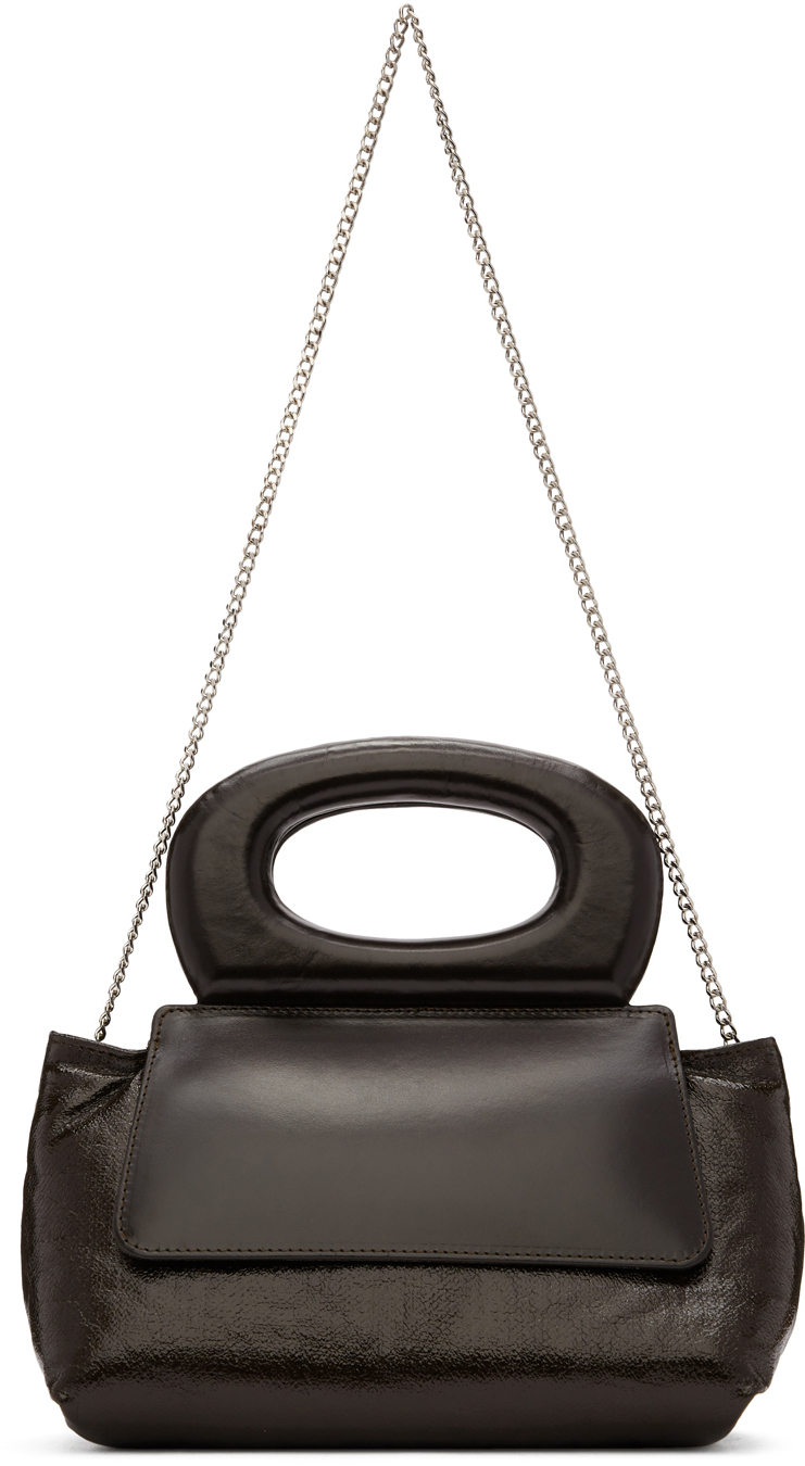 Lemaire Brown Mini Cabas Bag