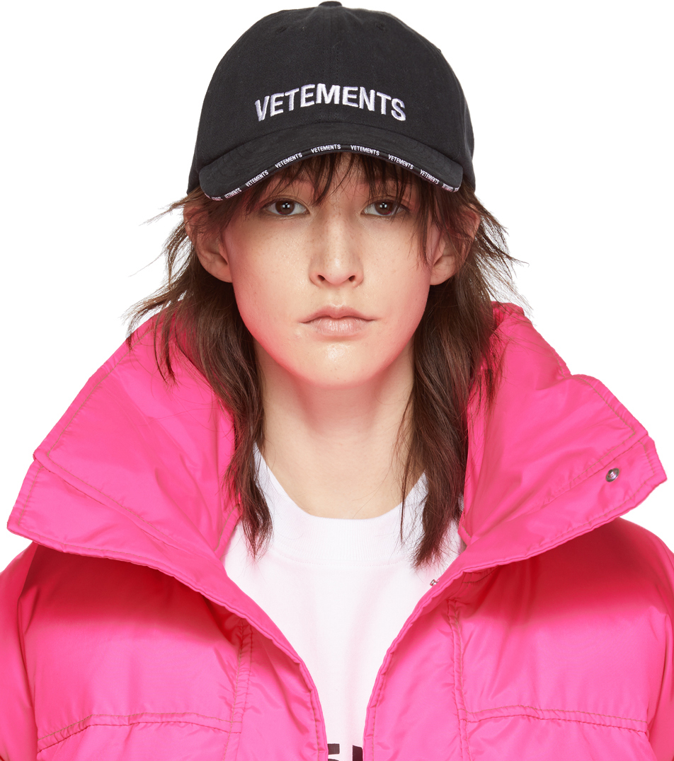 Vetements Accessories Black Reebok Edition Logo Cap