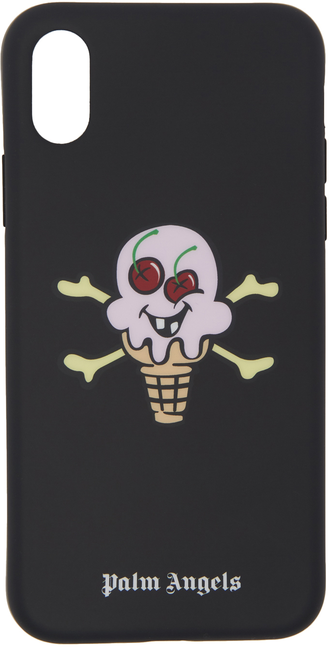Palm Angels Cases Black ICECREAM Edition iPhone X Case