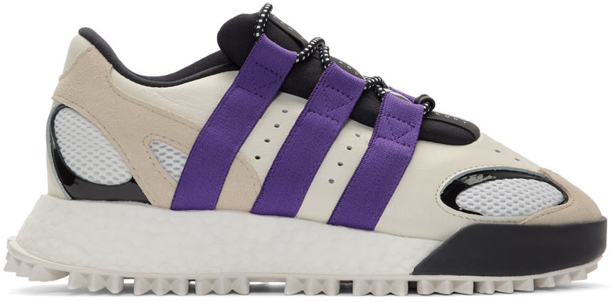 Adidas Originals By Alexander Wang Sneakers White & Purple Wangbody Run Sneakers
