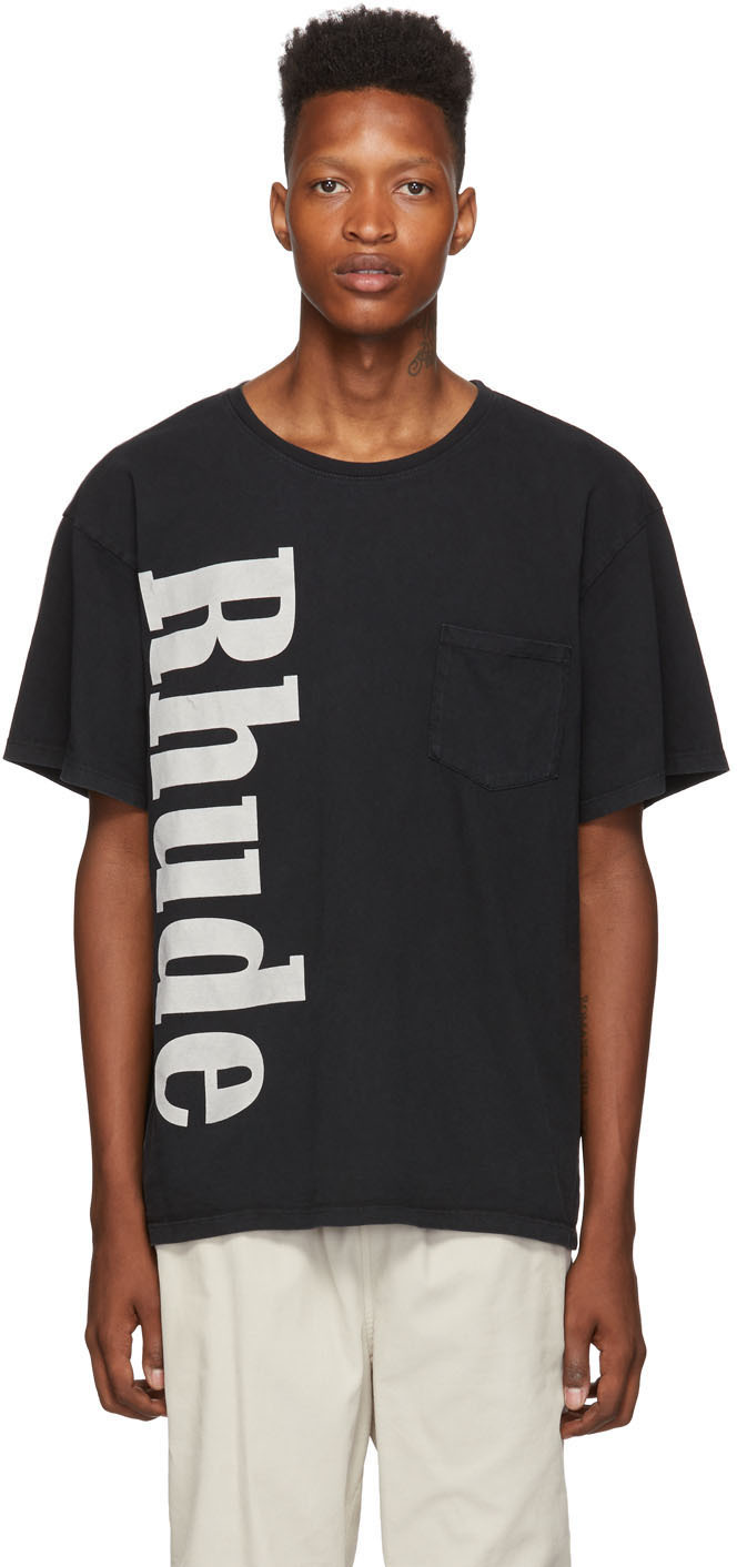 Rhude T-shirts Black Pocket T-Shirt