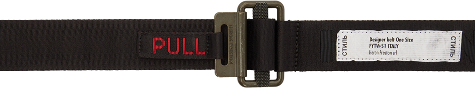 Heron Preston Belt Black KK Tape Belt