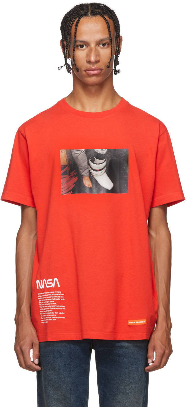 Heron Preston T-shirts Red Photo T-Shirt