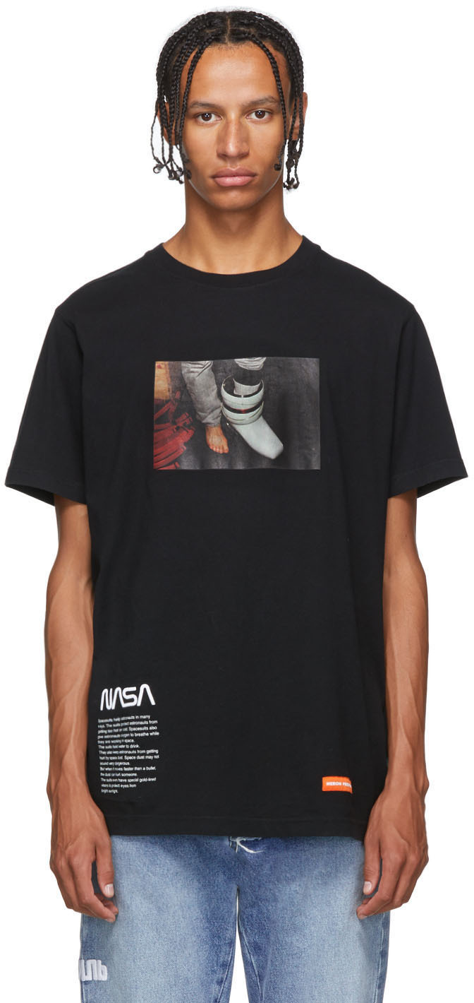 Heron Preston T-shirts Black Photo T-Shirt