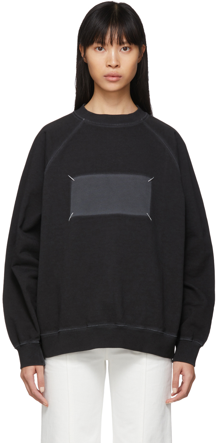 메종 마르지엘라(Maison Margiela) Black Memory Of Label Sweatshirt