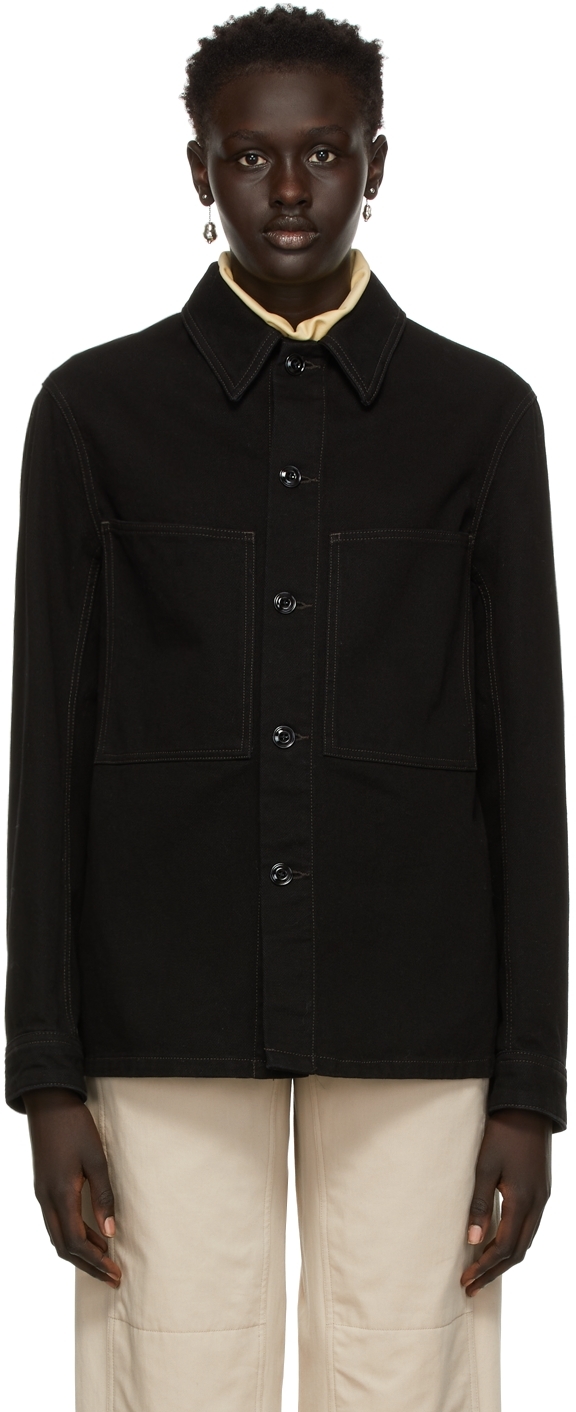 르메르(Lemaire) Black Denim Overshirt Jacket - 캐치패션