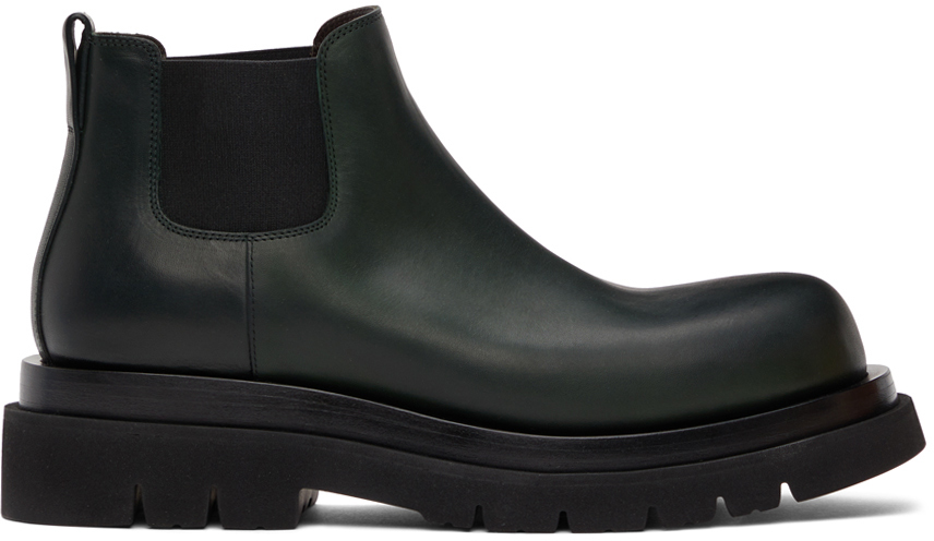 Bottega Venetta Lug Low Chelsea ブーツ　35 Shop Green Low 'The Lug' Chelsea Boots on Sale at