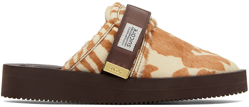 【関税込み】Suicoke ブラウン＆ホワイト ZAVO-VHL サンダル Suicoke Brown & White ZAVO-VHL Sandals - Shoes - BeyondStyle