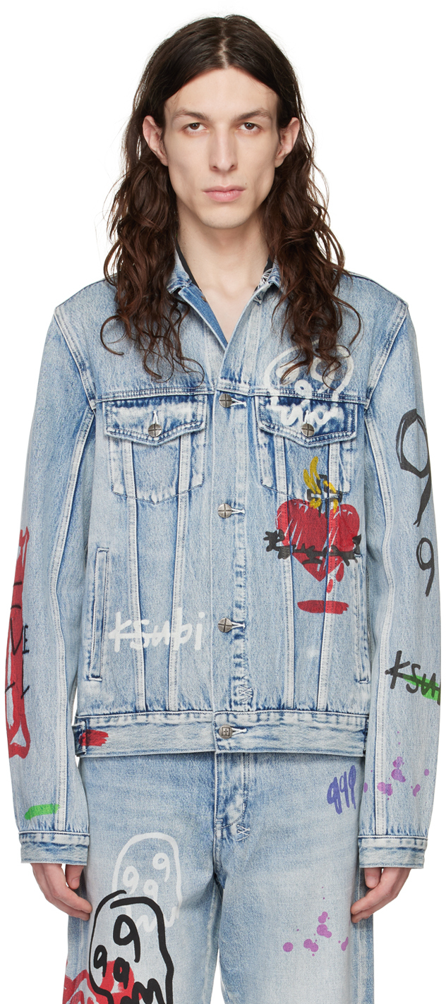 ksubi デニムジャケット 999 juice wrld Ksubi x Juice Wrld 999 Classic Juice Trip Jacket Washed