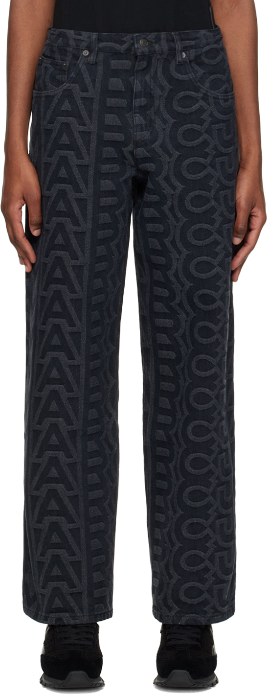 デニム・ジーパン MARC JACOBS 'Monogram' jeans Black Marc Jacobs Black 'The Monogram' Jeans - Pants - Compare
