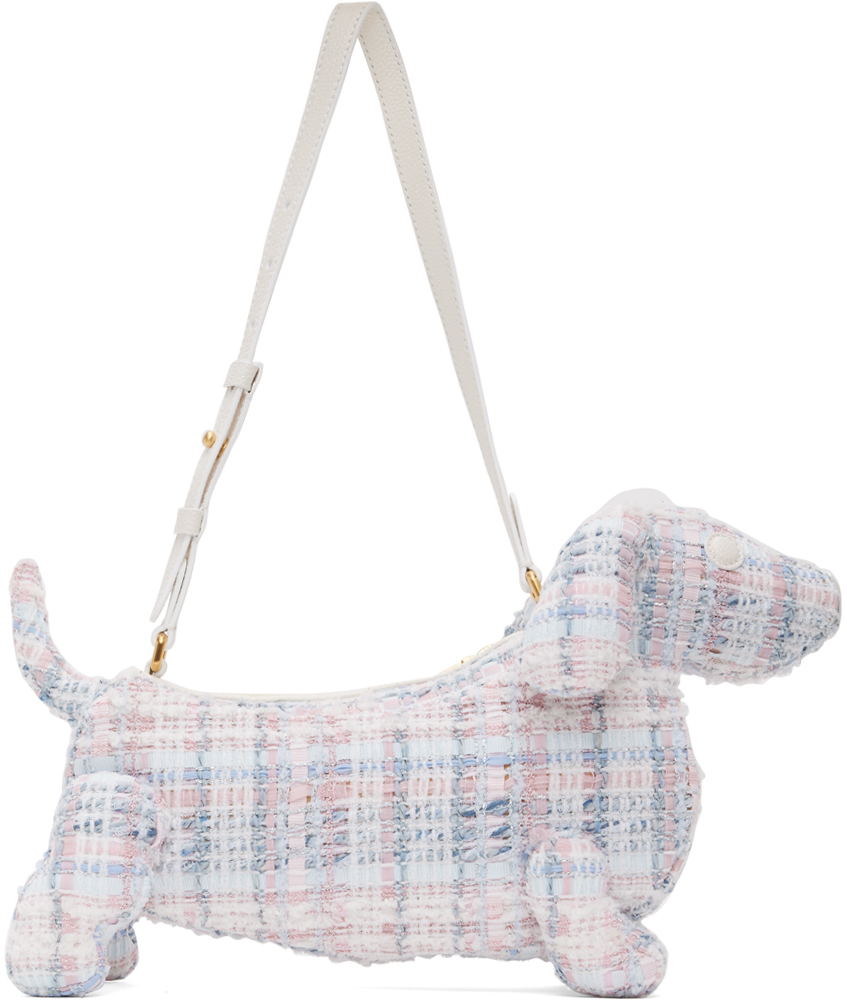 Thom Browne White & Pink Hector Bag - Shoulder Bags - Free