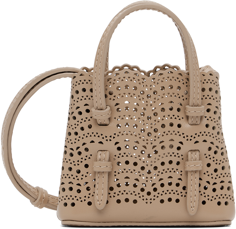 【関税込み】ALAIA トープ ミニ Mina バッグ Alaïa Taupe Mini Mina Bag - Shoulder Bags - Save Extra 10