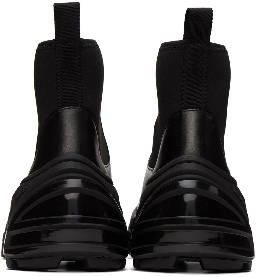 Black Elasticized Boots – On Sale Now with Up to 10% Off
