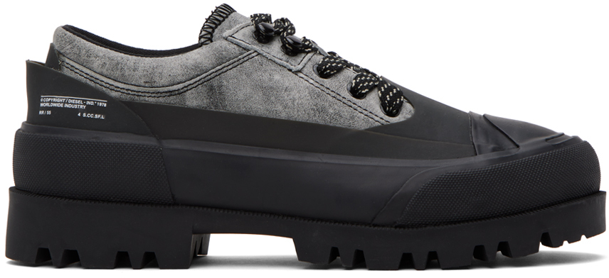 パンプス DIESEL PUMPS GREY - BLACK Diesel Women's Shoes: Sneakers, Boots, Heels, Slides, Mules