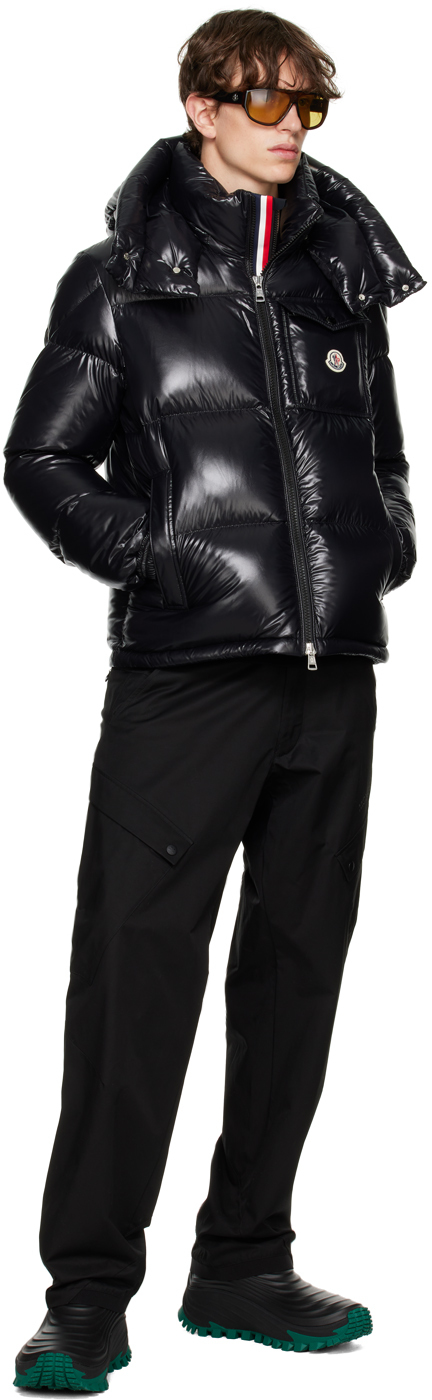 Moncler Black Montbeliard Down Jacket - Coats - Free Shipping